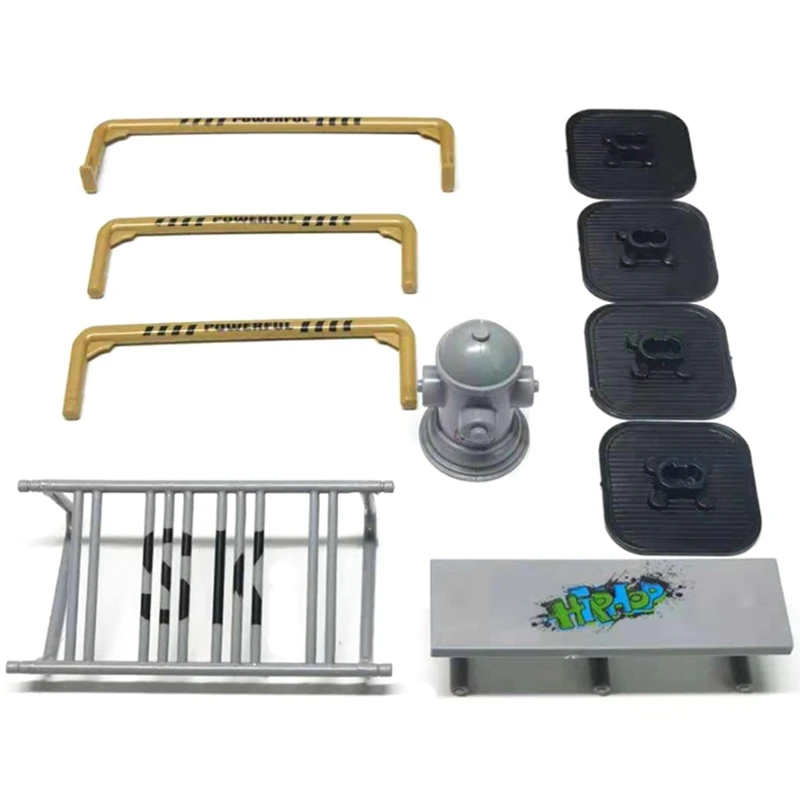 Fingerboard Bike Props Alloy Finger Scooter Skateboard Shoes Accessories Set Two-Wheel Mini Scoot Tools Bmx Bicycle