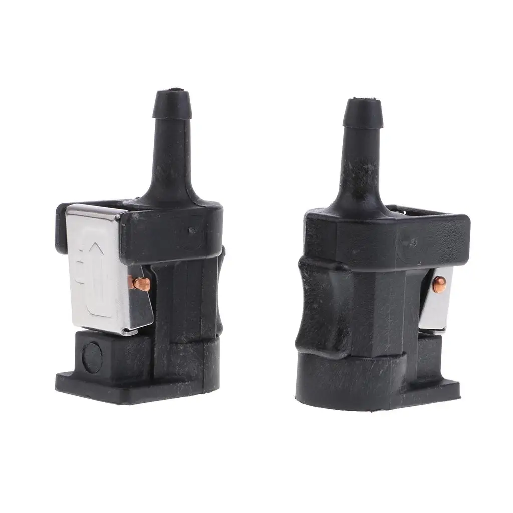 

2 Female 5/16 Inch Fuel Hose Fitting, Connect Quickly Fuel Line Connector Adapter for Outboard Motors