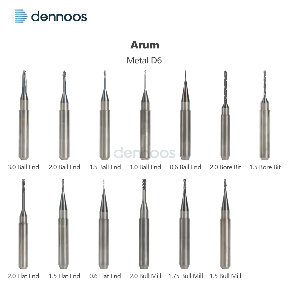 ARUM D6 Schaftfräser für PMMA/Lithiumdisilikat/Metall CAD/CAM-Materialien – Dental-Labor ARUM Fräswerkzeuge – Detail 13