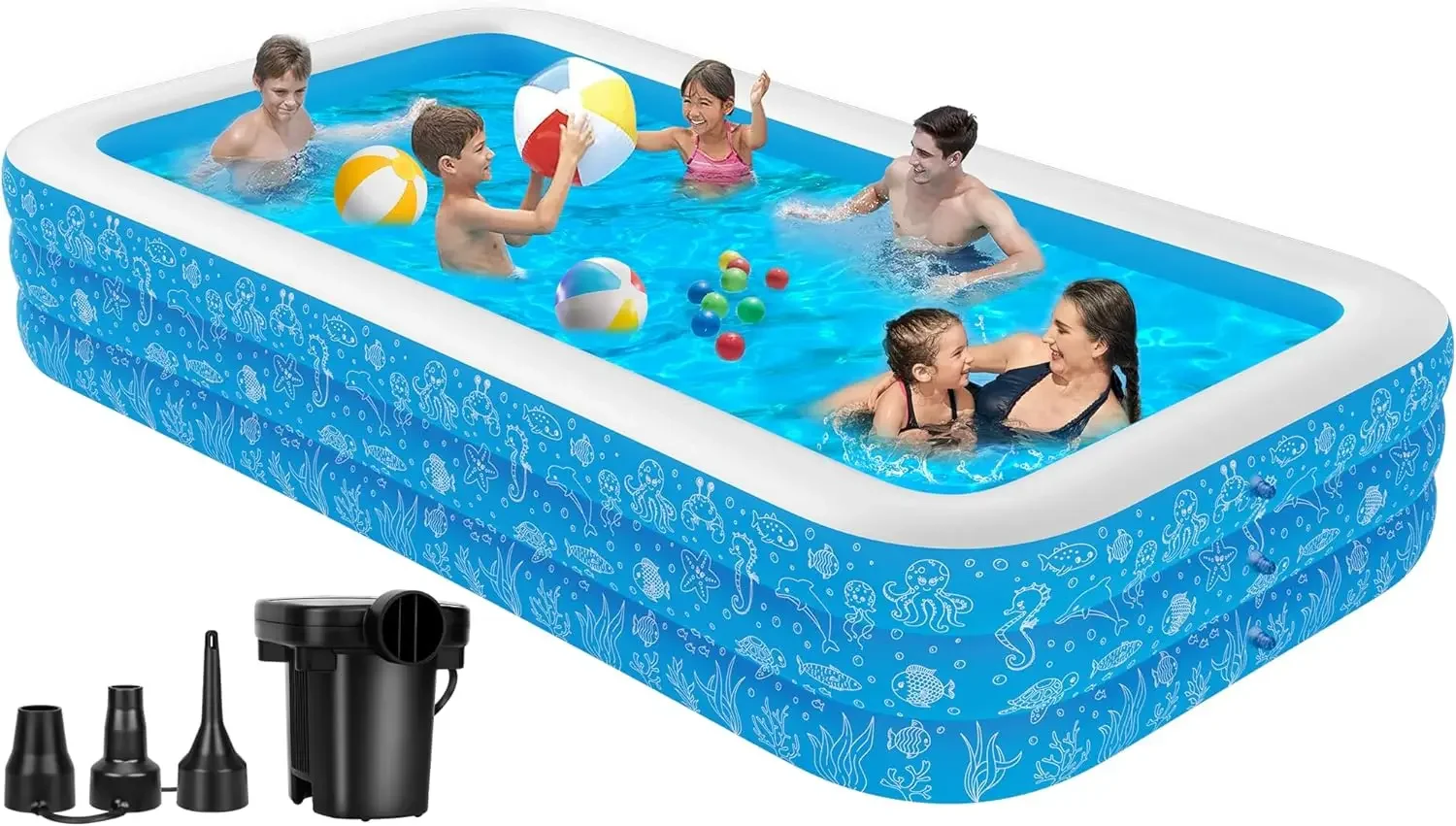 Extra Large Inflatable Pool, 130