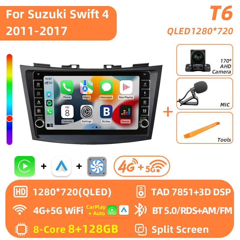 Android 16 Autoradio Stereo Voor Suzuki Swift 4 2011 2012 2013 2014-2016 Multimedia Video Player 2 Din auto Audio G Stereo Audio
