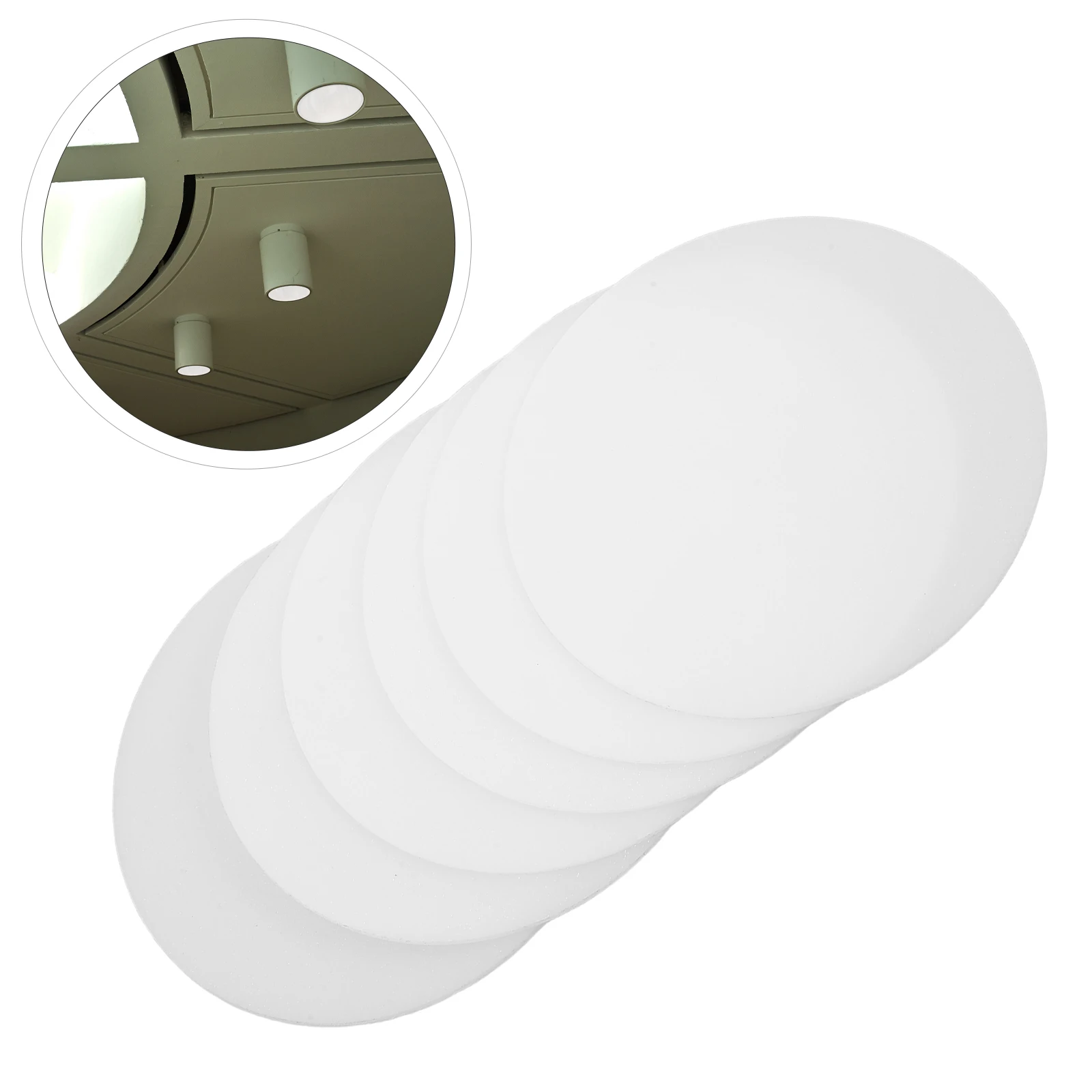 6 pezzi da incasso diffusore paralume copertura acrilica lampadario accessori lampada paralume a LED diffusore design piatto facile