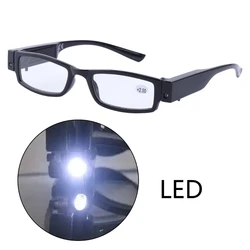 Multi Strength LED Reading Glasses Eyeglass Spectacle Diopter Magnifier Light UP Dropshipping