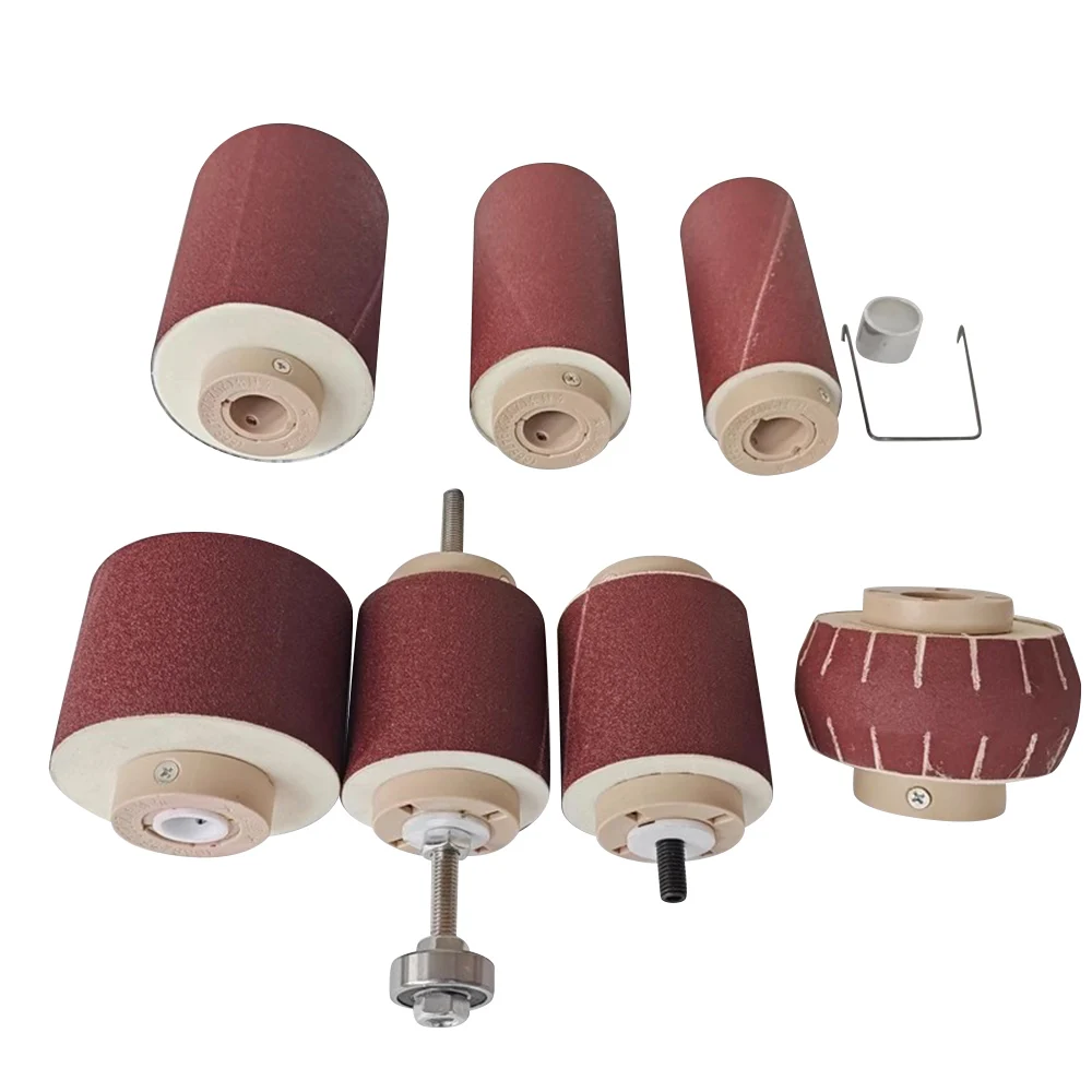 Removable Sponge Wheel Roller Electric Drill Easy-to-Install Sanding Sleeve Bearing Polishing Wheel Stone Wire Drawing Machine