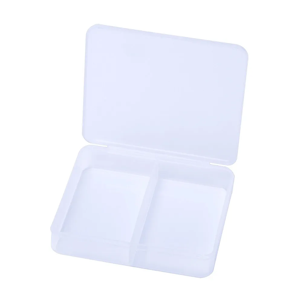 

6Pcs Transparent Plastic Case Set Rectangular Lightweight Storage Box for School Home Office Use Pens Jewelry Small Items