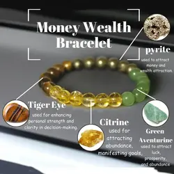 1pc Money Wealth Bracelet For Loved One With Card
