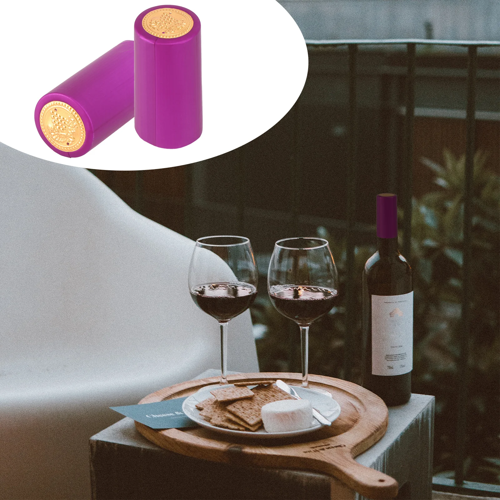 

100Pcs Wine Bottle Heat Shrink Sealing Film Premium Plastic Caps Tear Off Tab Homebrew Liquor Shop Restaurant Winery