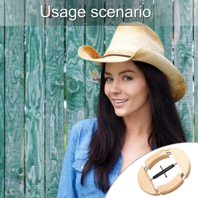 

Деревянные носилки для головных уборов для всех стилей. Настраиваемый инструмент для формования в 4 направлениях с мягкой вашу