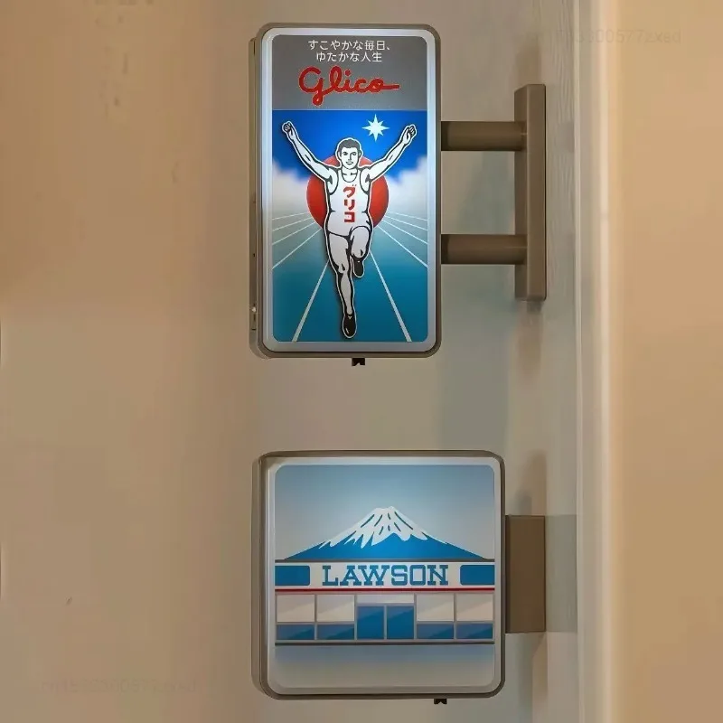 Fridge Magnet Sticker Lawson Advertising Store Dotonbori Kawaguchi-ko Town Mini Sign Lightboard Photo Spot Light Box Home Decor