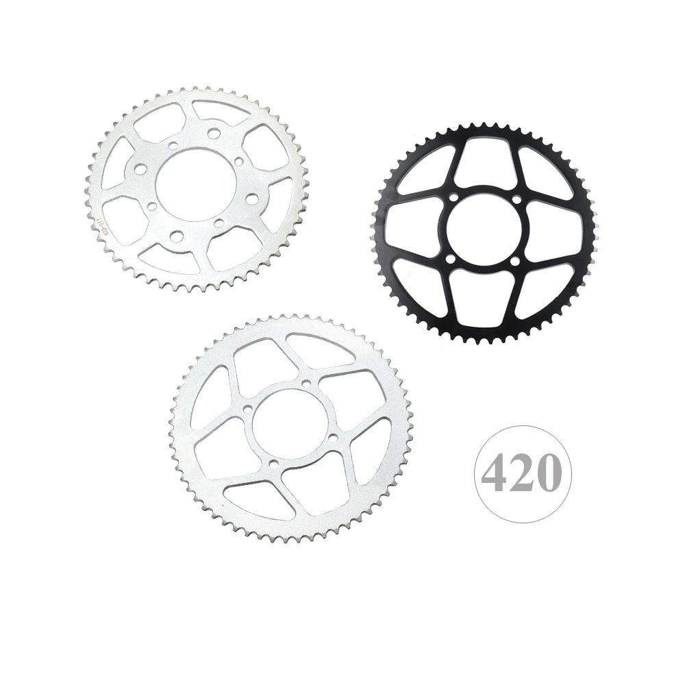 

420 51T 57T 60T 76MM Sprocket for 50CC 70CC 90CC 110CC 125CC 140CC 160CC Pit Dirt Bike ATV Quad Motorcycle Buggy Go Kart Parts