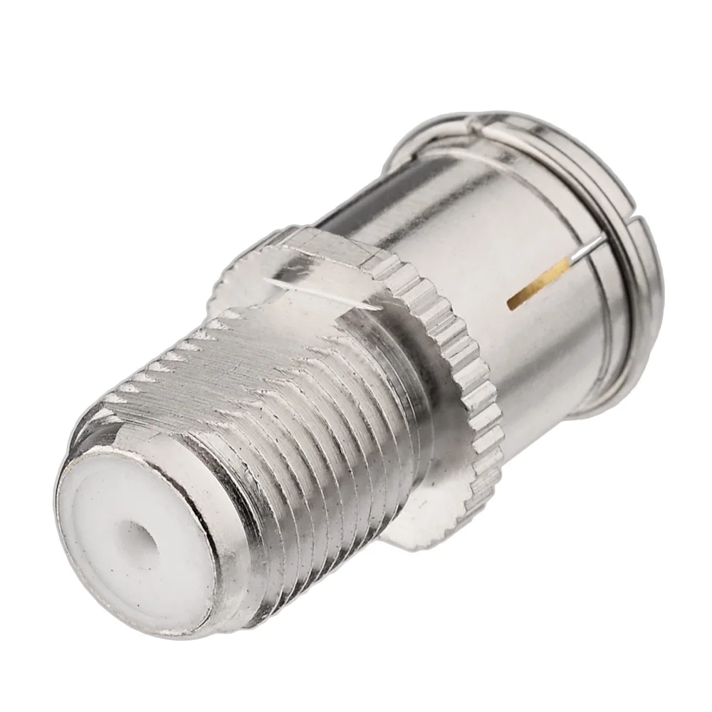 Superbat F-TV อะแดปเตอร์ F แจ็คทีวีหญิงอะแดปเตอร์ RF Coaxial Connector