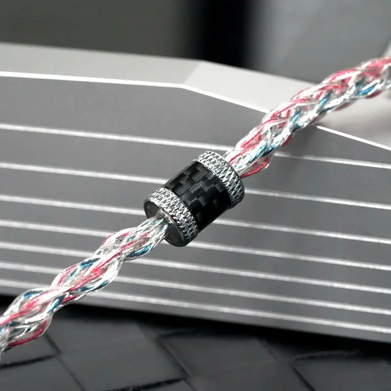 XINHS S19 Alloy Copper Silver Plated+7N Single Crystal Copper Earphones HIFI Upgrade Line