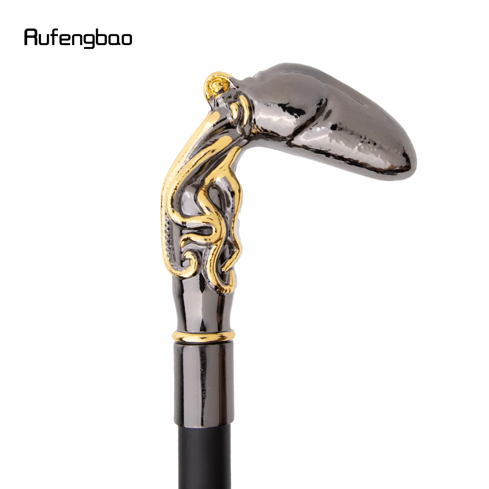 الذهبي الأسود الأخطبوط الأسماك الحبار عصا للمشي الأزياء الزخرفية عصا للمشي شهم أداء المرحلة قصب 93 سنتيمتر