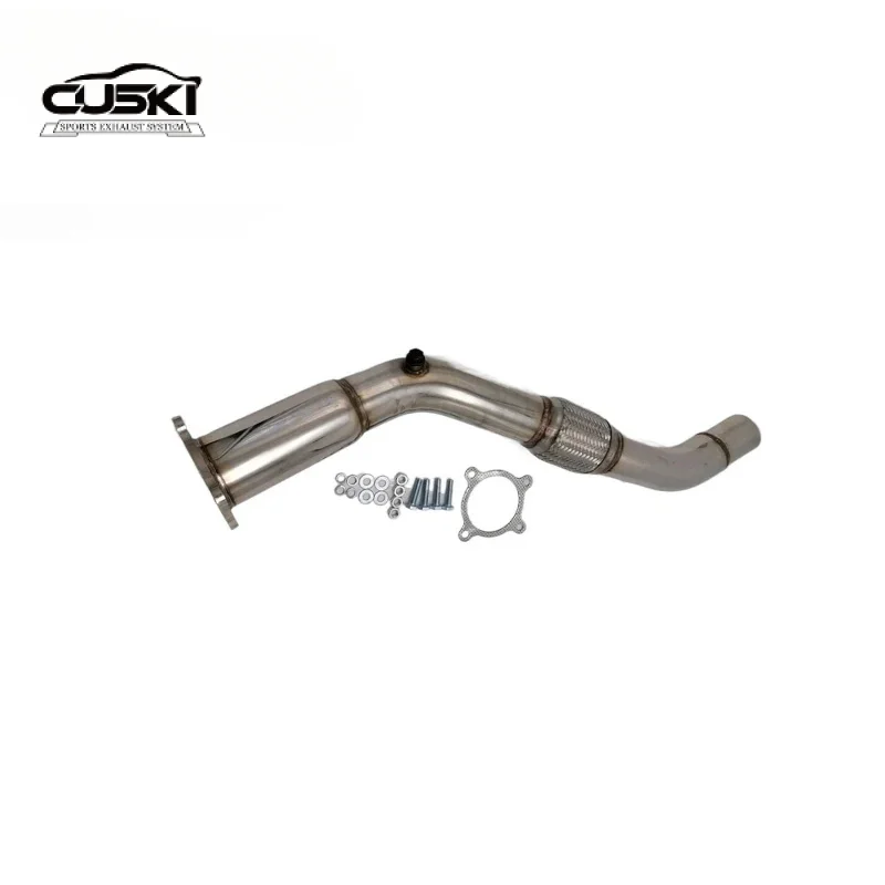 High Flow Exhaust Downpipe Applicable to Audi 09-16 A4 10-16 A5 13-16 Allroad 11-17Q5 2.0T quality Stainless Steel Exhaust pipe