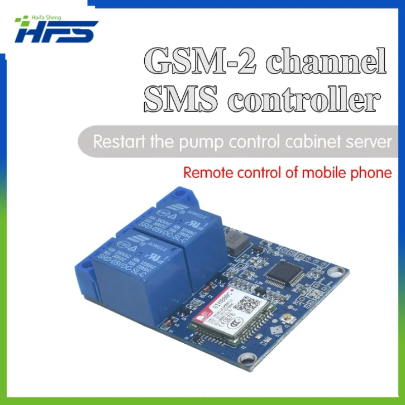 

Relay Module 2 Channel SMS GSM Remote Control Switch SIM800C STM32F103C8T6 for Greenhouse Oxygen Pump