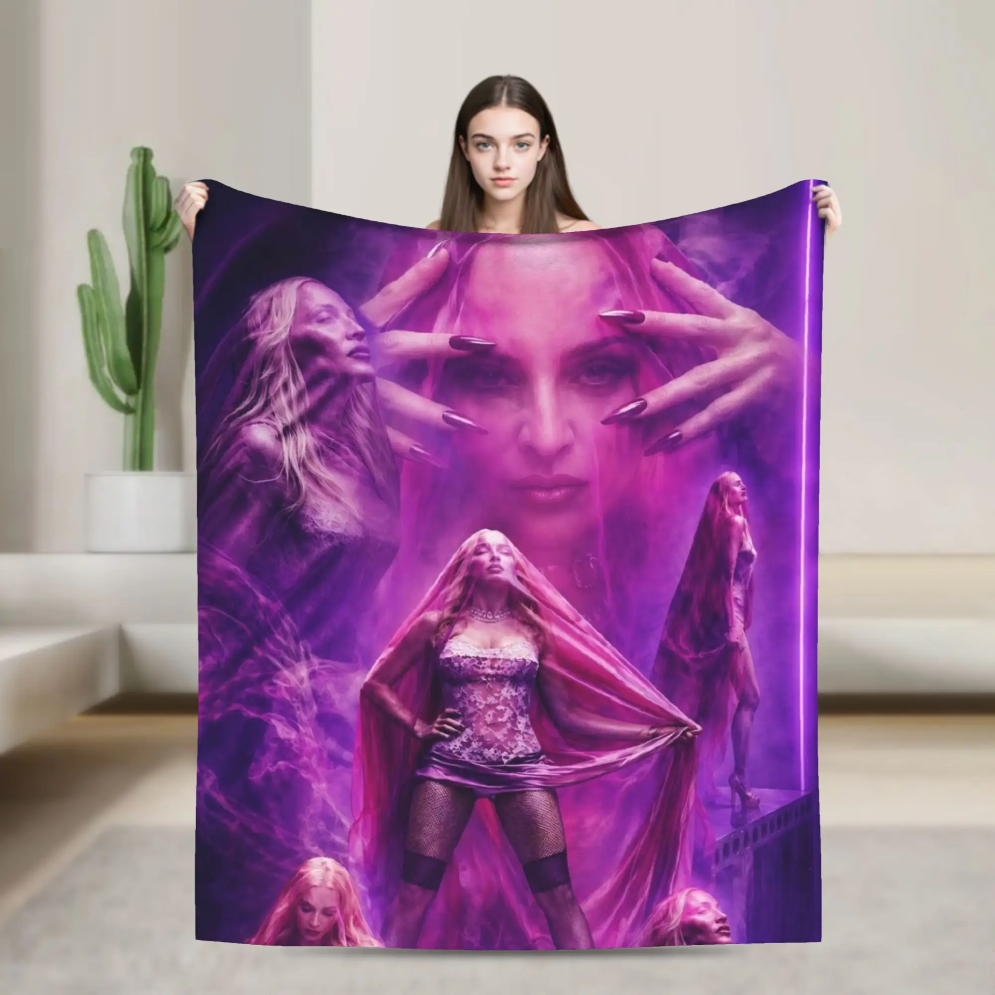 M-Madonnas Confessions II Blanket Multi-size Soft Fuzzy Plush  Throw Blankets for Couch Sofa and Bed