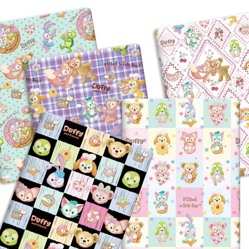 ديزني النسيج 140x50 سنتيمتر الكرتون نسيج القطن خليط الأنسجة طفل المنسوجات المنزلية الخياطة دمية فستان الستار نسيج القطن والبوليستر