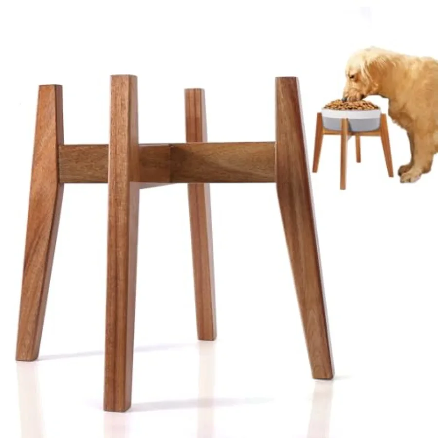 

Elevated Dog Bowl Stand, Xlarge Raised Dog Bowl Station for Large Breed Pets, Dog Bowl Holder Fits Up to 11-inches Diameter 100