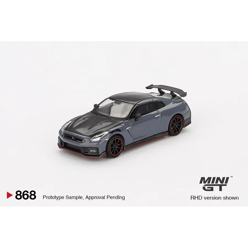 PreSale MINIGT 868 1:64 GTR R35 2024 Stealth Gray Diecast Diorama Model Collection Miniature Toy