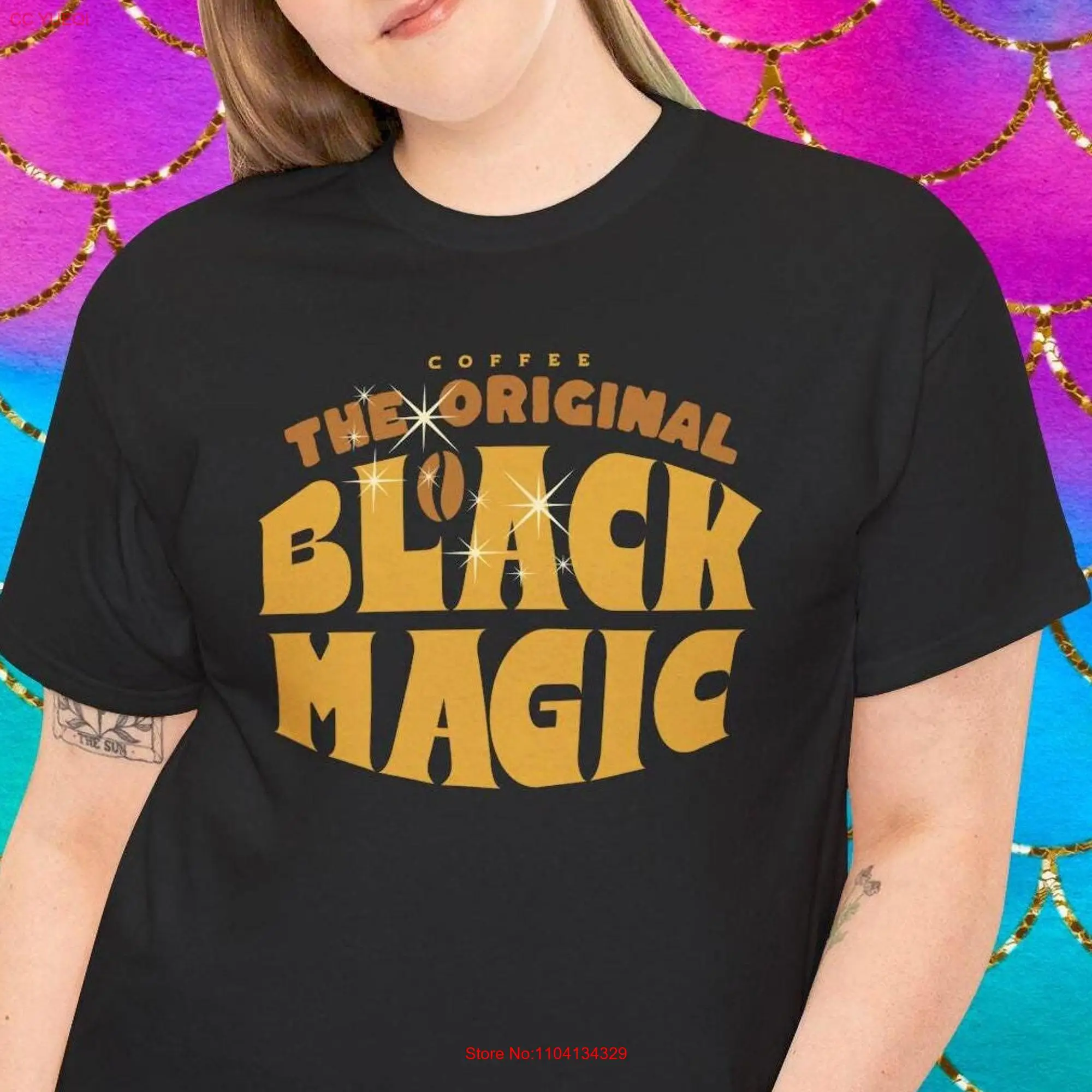 Coffee Lover T Shirt The Original Black Magic Aficionados  GifT long or short sleeves