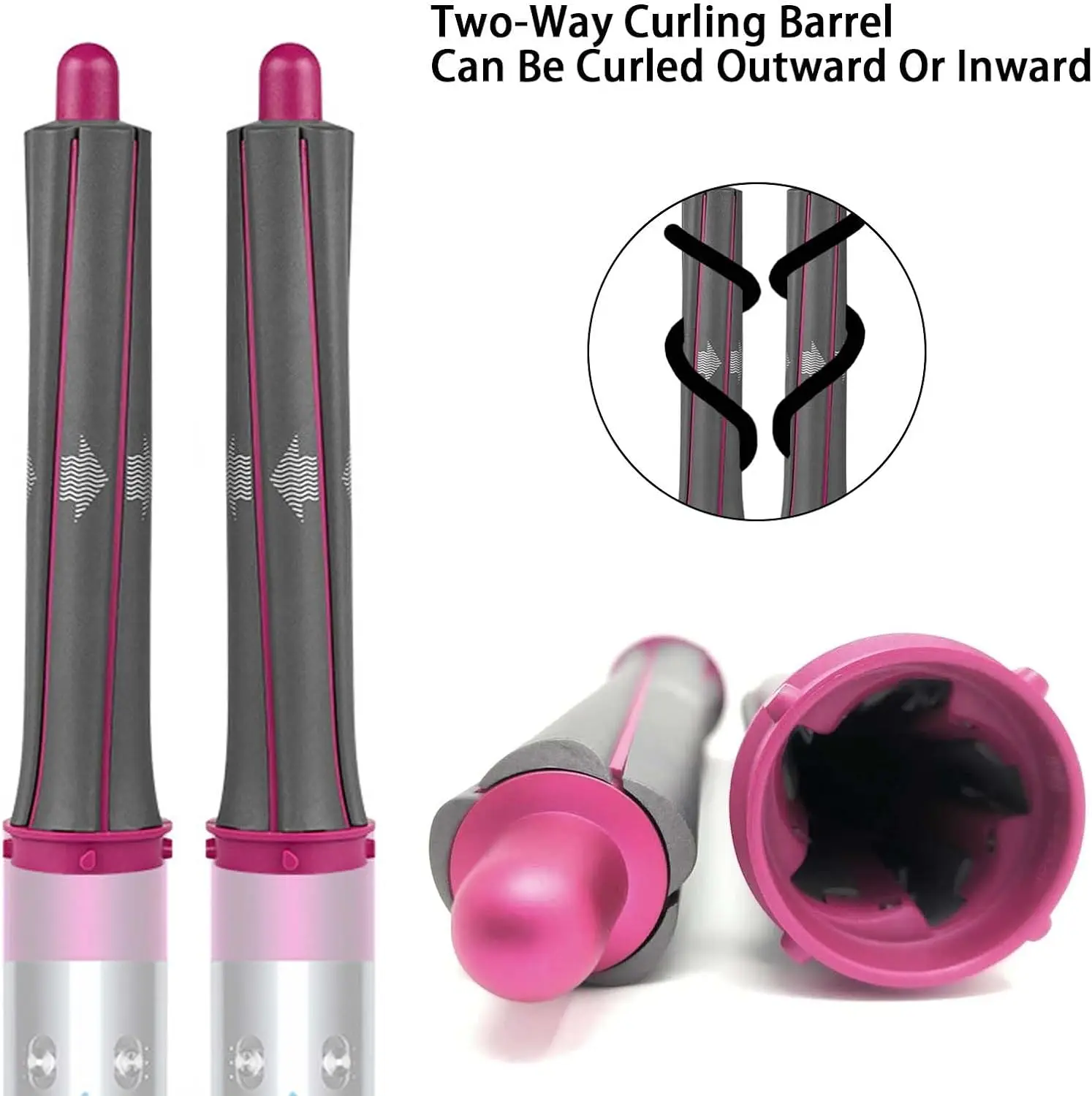 Haarstyler Düse für Dyson Airwrap HS01 HS05 Sencicimen X9 Haartrockner Zubehör Multi Lockenwickler Harte weiche Glättungsbürste – Detail 2