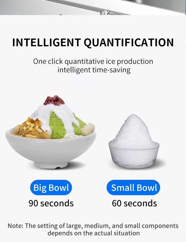 Catering Establishments Bingsu Machine Snowflake Ice Machine Snow Four Colors Snow Ice Flake Machine Bingsu