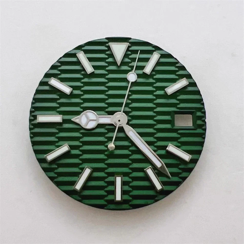 Black/Green/Yellow/White/Blue Dial with Silver Pointers for NH35A Automatic Movement Watch Accessories NH35 Dial Hands Set DIY