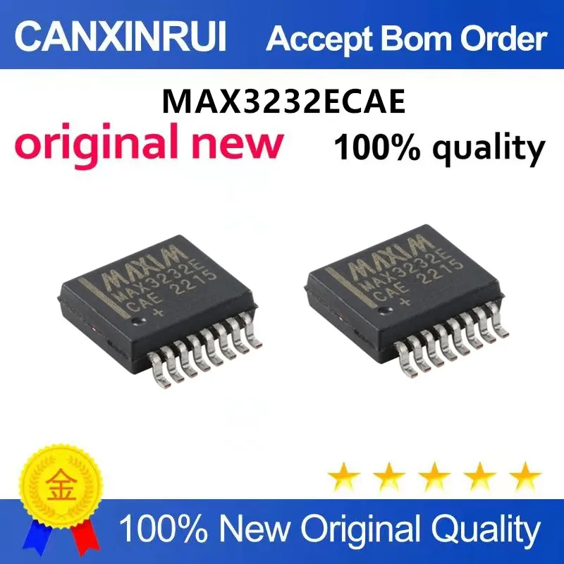 

Original New 100% quality MAX3232ECAE MAX3232 RS-232 SSOP16 Integrated circuit IC chip