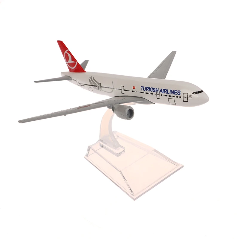 16CM türkiye airlines boeing 777 slitina letounu modelka hudební stupnice 1:400 kov letounu duplikát tlakově litý letadlo letectví sběratelské