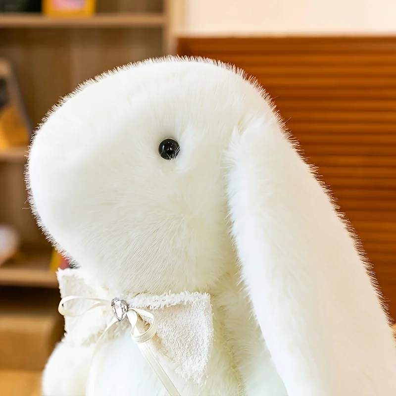 Cute Rabbit Doll Long Ears Plush Doll Hand Puppet, For Friends Gift Plush Toy For Best Gift