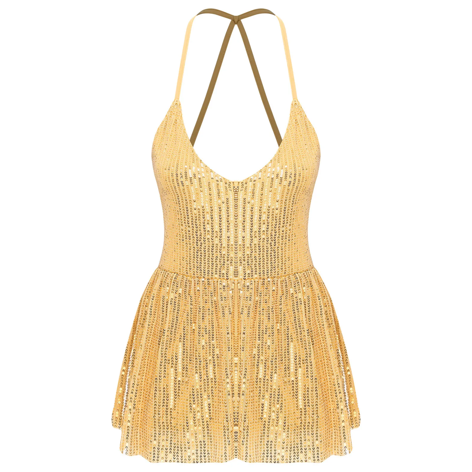 Sexy sem costas camisola sem mangas profundo decote em v colete glitter strass borla oco para fora tiras cami topo boate festa topos