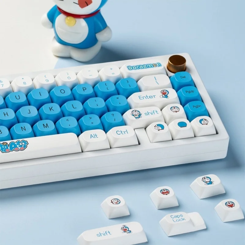 

Doraemon Keycaps Customized Personalized Ma High Pbt Material 61/64/84/87/980/104 Mechanical Keyboard Anime Peripheral Keycaps