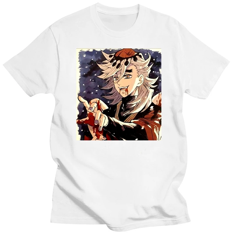 Douma Anime Demon Slayer Graphic T-Shirt Men's Clothing Casual T Shirt Unisex Casual Short Sleeve Oversized T-shirts Streetwear