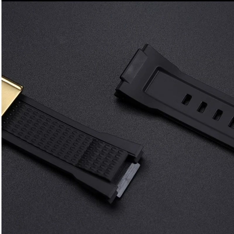 Correa de silicona para reloj Casio G-SHOCK/BD para hombre, pulsera de TPU negra, anillo de Metal, serie deportiva MTG B3000