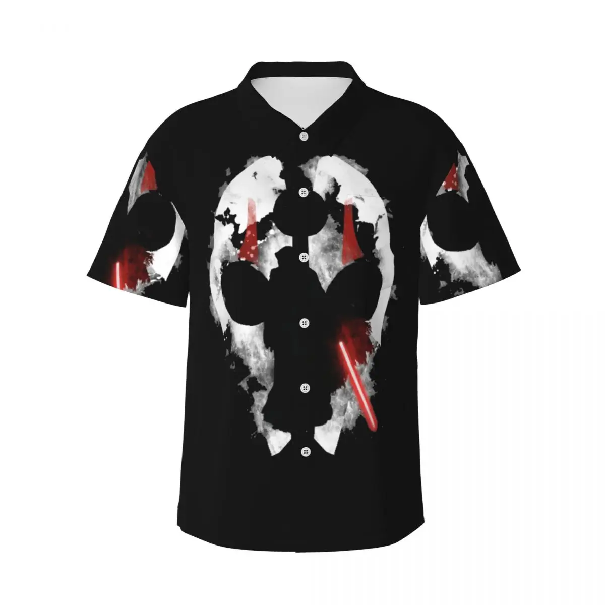 

Мужские рубашки Darth Nihilus, гавайская рубашка с коротким рукавом, модные топы с лацканами для летнего пляжа