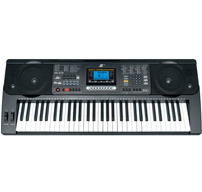 

Оптовая продажа, 61-клавишный портативный ЖК-дисплей, электронная клавиатура, двойной шкив, USB электрический орган, изготовленный из пластика