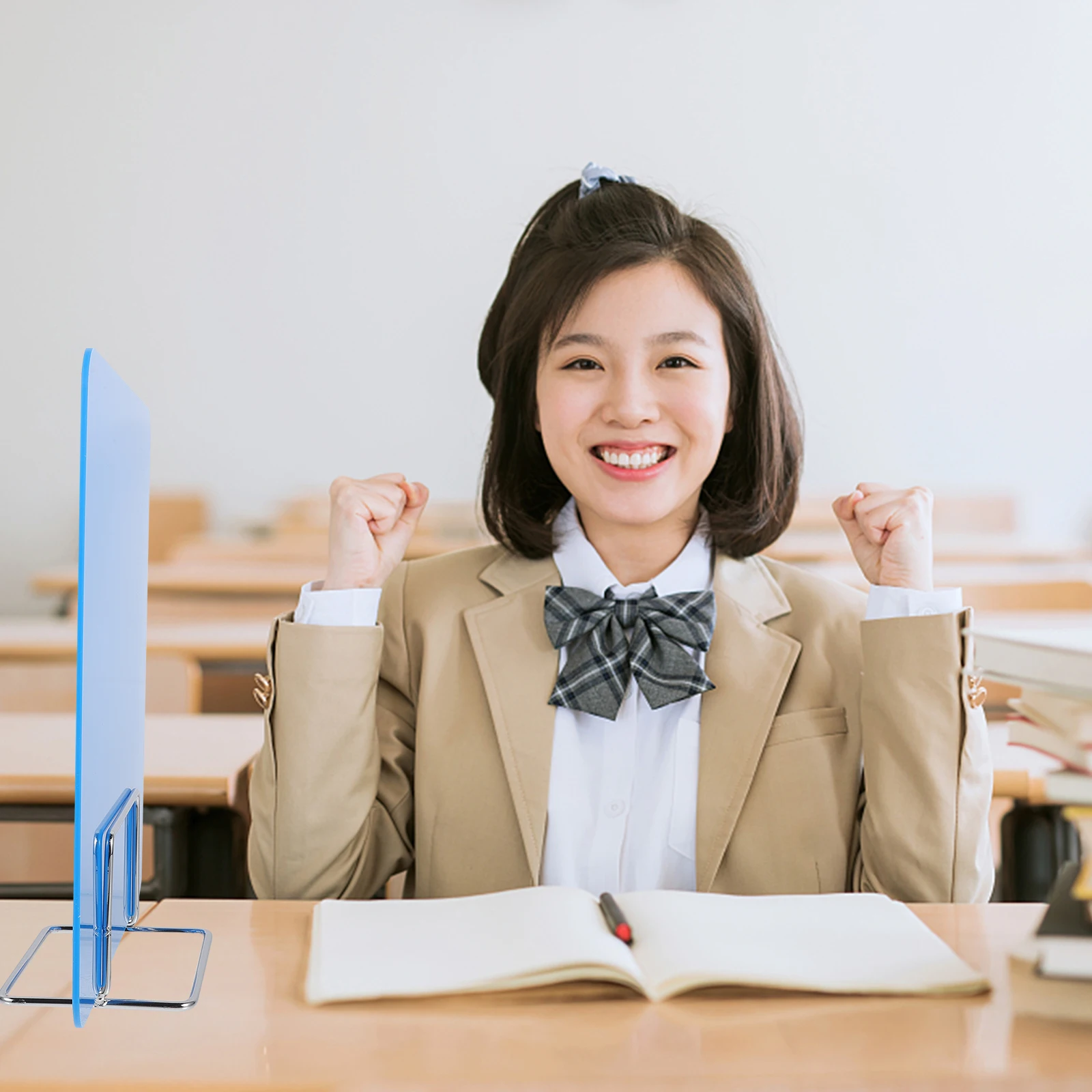 

School Privacy Shields for Student Desks Decorate Divider Panel Blue AS Table Dividers Office