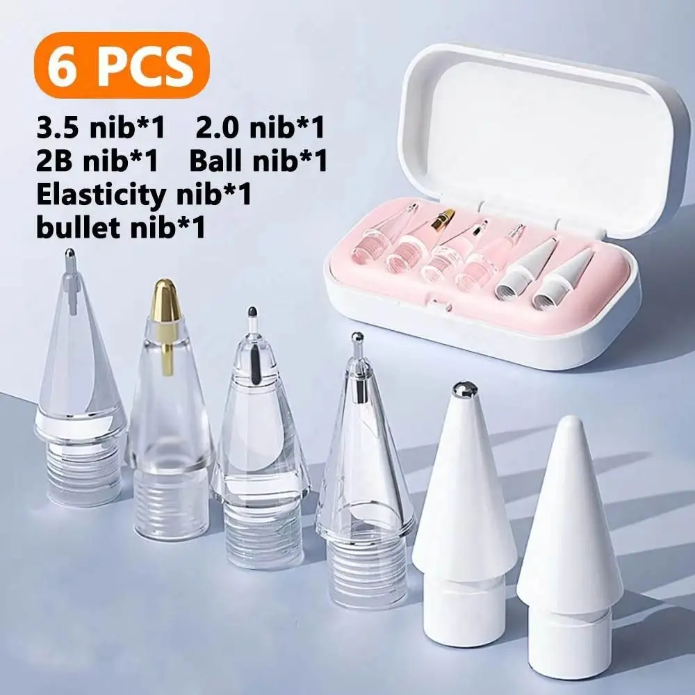 

Replaceable Pencil Tips Shockproof Anti-scratch Tablets Pen Nibs Portable PP Lining Stylus Nib for Apple Pencil for Apple Pencil
