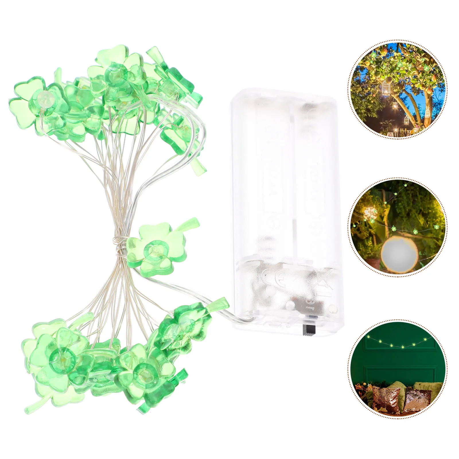 20 المصابيح سلسلة أضواء البرسيم بالطاقة 2M حبل الزخرفية ضوء لعيد الميلاد عيد الشكر الزفاف مهرجان داخلي في الهواء الطلق #2