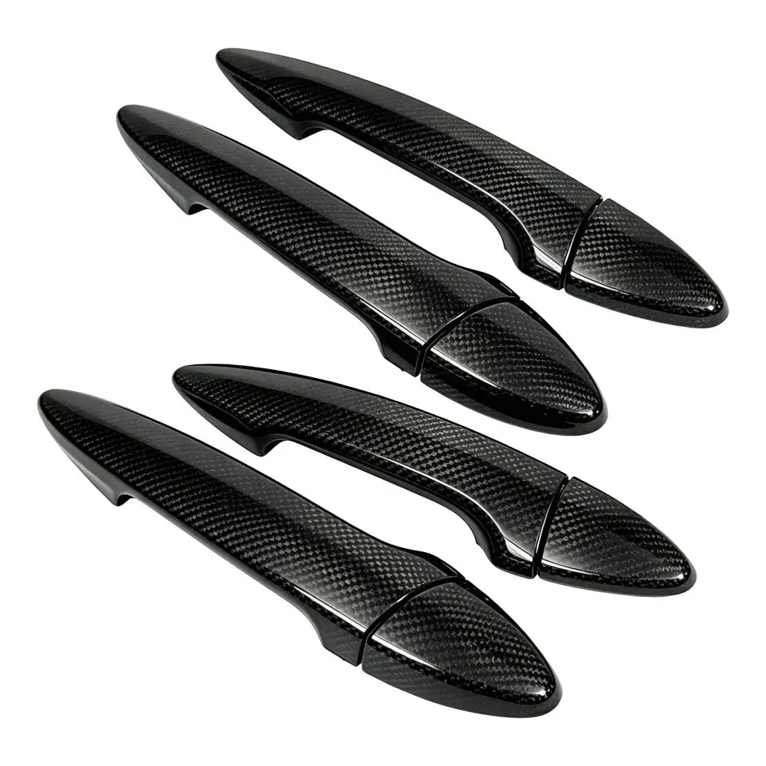 Carbon Fiber Style Exterior Outer Side Door Handle Cover Cap Molding Trim Accessories Fit For Lexus ES350 Sedan 2007-2012 LHD