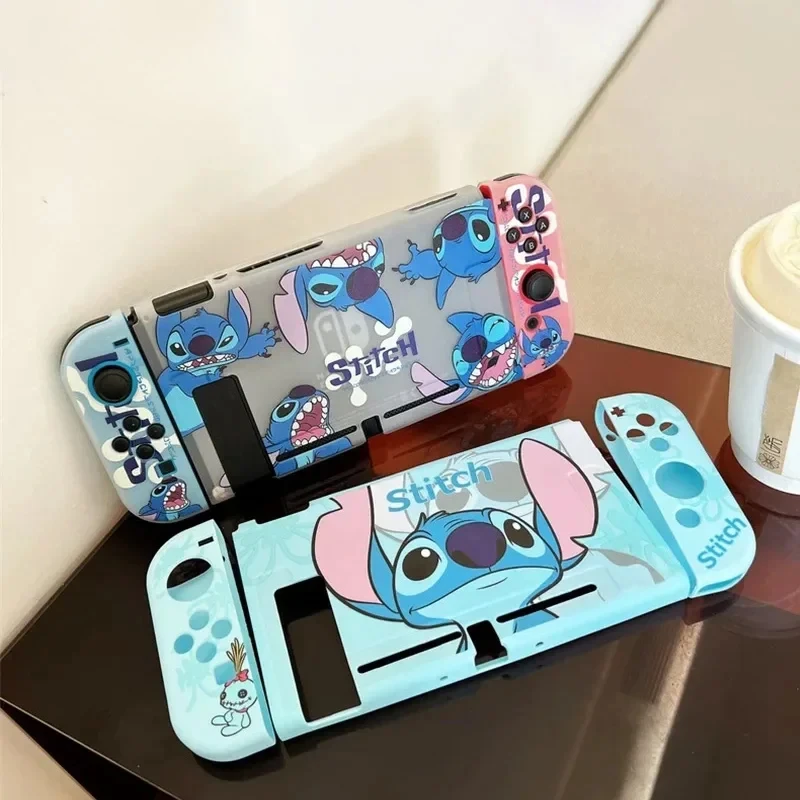 

Disney Stitch For Switch Case Shell Protective Split Housing Box For Nintendo Switch Accessories NS Console TPU Fundas