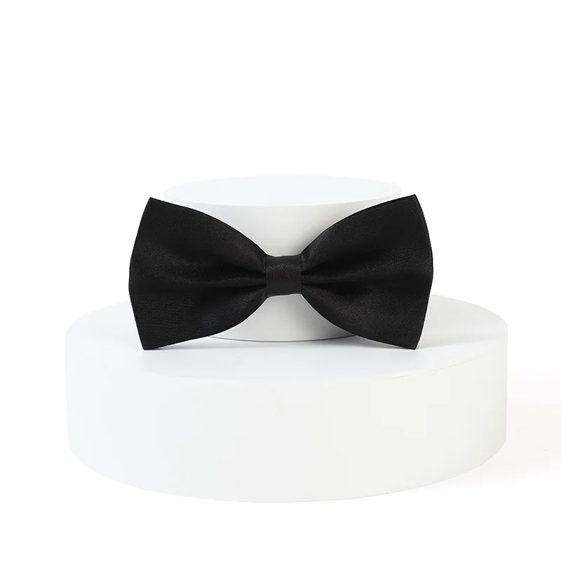Handsome Double Collar Wedding Gift Groom Best Man Burgundy Brotherhood Black Suit Bow
