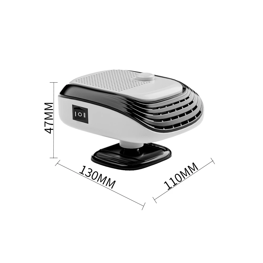Automotive Winter Fast Heating 12V Electric Heated Fan Auto Windshield Defogging Heating Cooling Truck RV SUV Travel Camper Tool