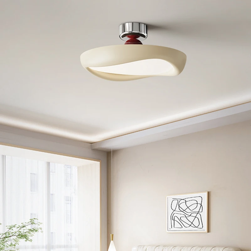 High-end Cream Style Bedroom Recessed Led Lamp Bauhaus Medieval French Bedroom Children's Room Book Modern Simple Ceiling Lights