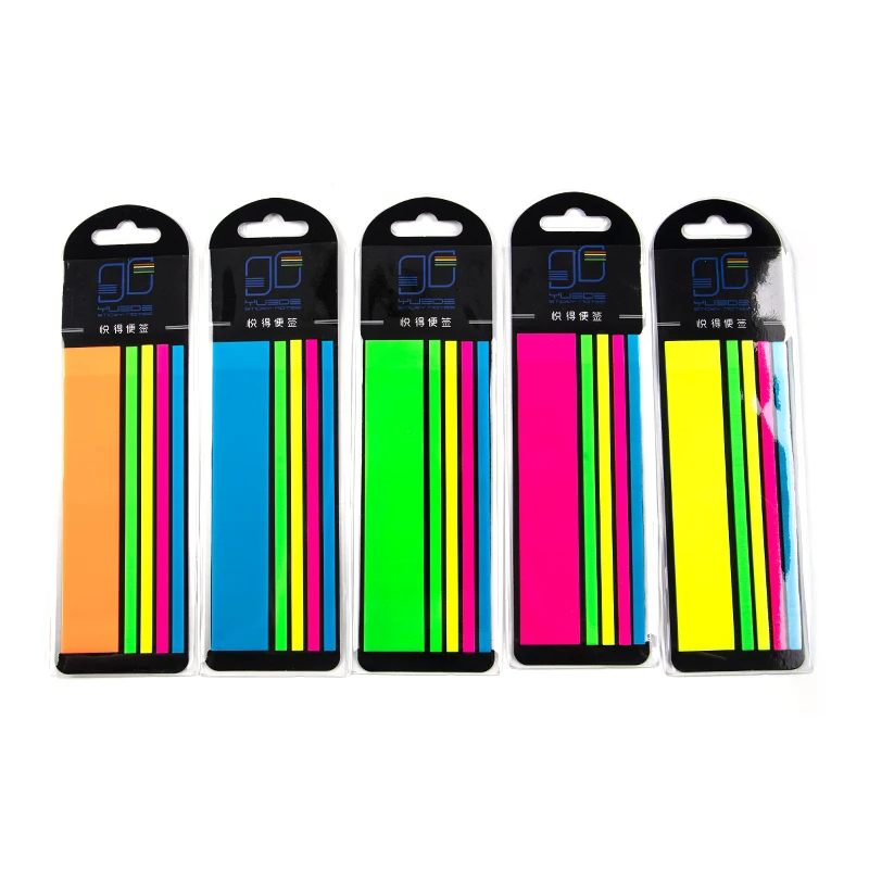 Aiuto alla lettura evidenziare adesivo trasparente indice fluorescente Tabs bandiere nota adesiva Memo Pad cancelleria forniture per ufficio scolastico