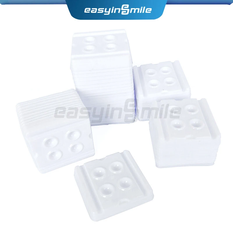 200pcs/Bag Easyinsmile Dental Mixing Well Disposable Plastic Dish 2-Wells or 4-Wells Bonding Resin Adhesive Dentistry Tray