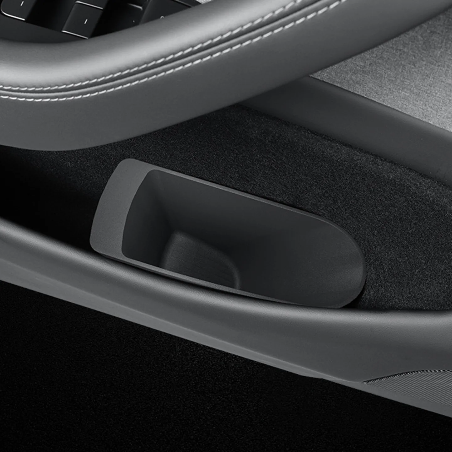 For Tesla 6-Seater Model YL/Model Y Juniper  Front Door Trash Bin Car Interior Accessory for Improved Space Utilization view 6
