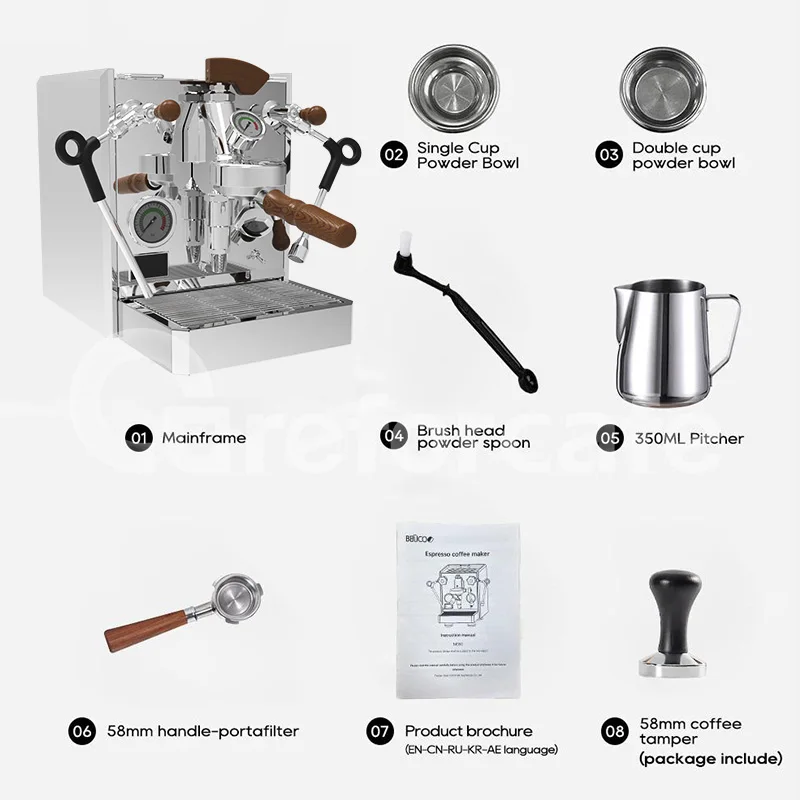 Commercial Espresso Machine Professional E61 1 Group Semi Automatic Espresso Lelit Coffee Machine
