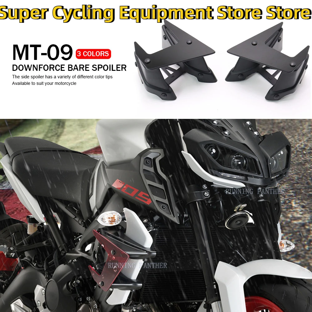 

NEW Motorcycle Parts Side Downforce Naked Spoilers Fixed Winglet Fairing Wing For Yamaha MT-09 MT09 MT 09 SP 2017 2018 2019 2020