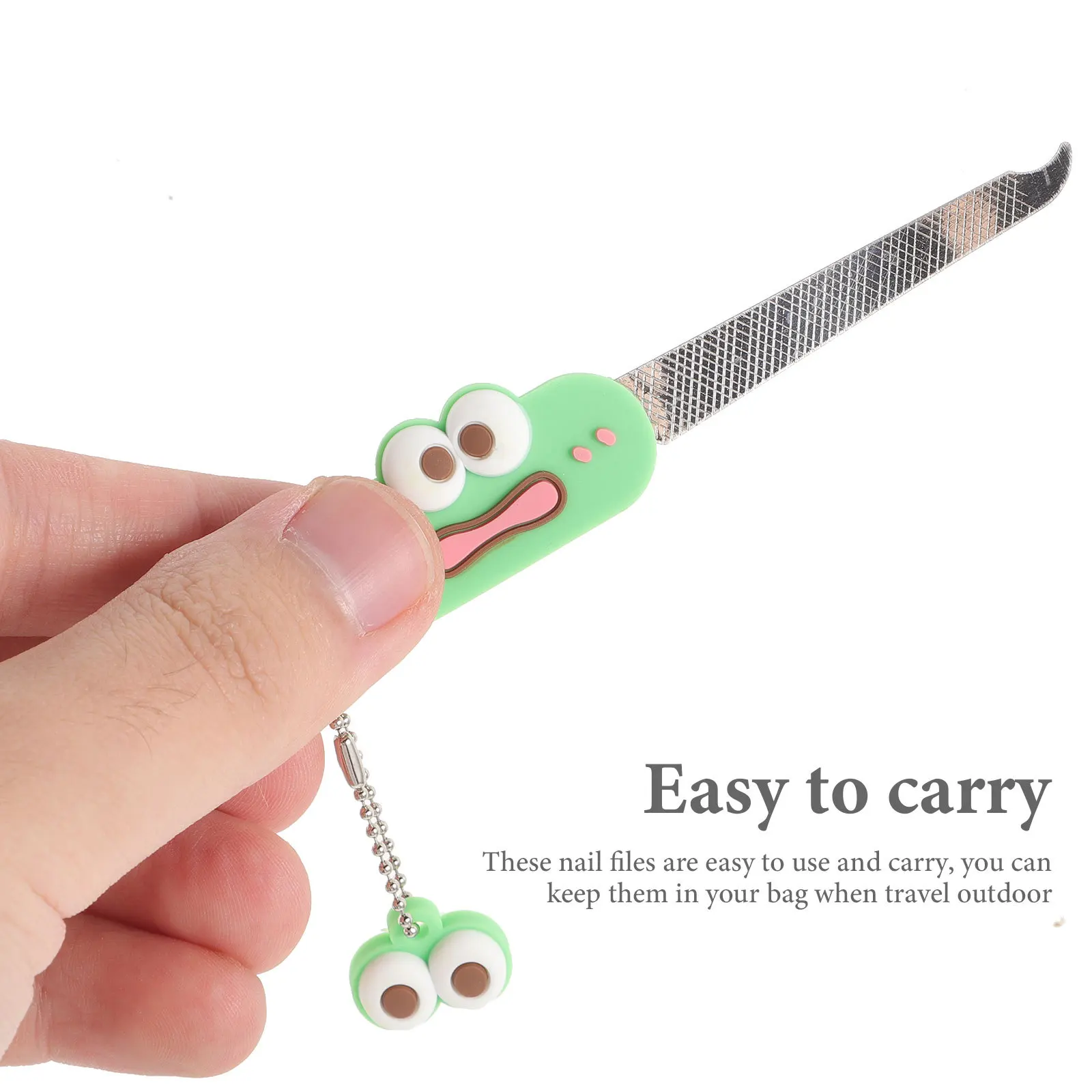 

2pcs Nail Files Tools Stainless Steel Cartoon Fingernail File For Natural Acrylic Toenails Manicure Pedicure Trimming Files